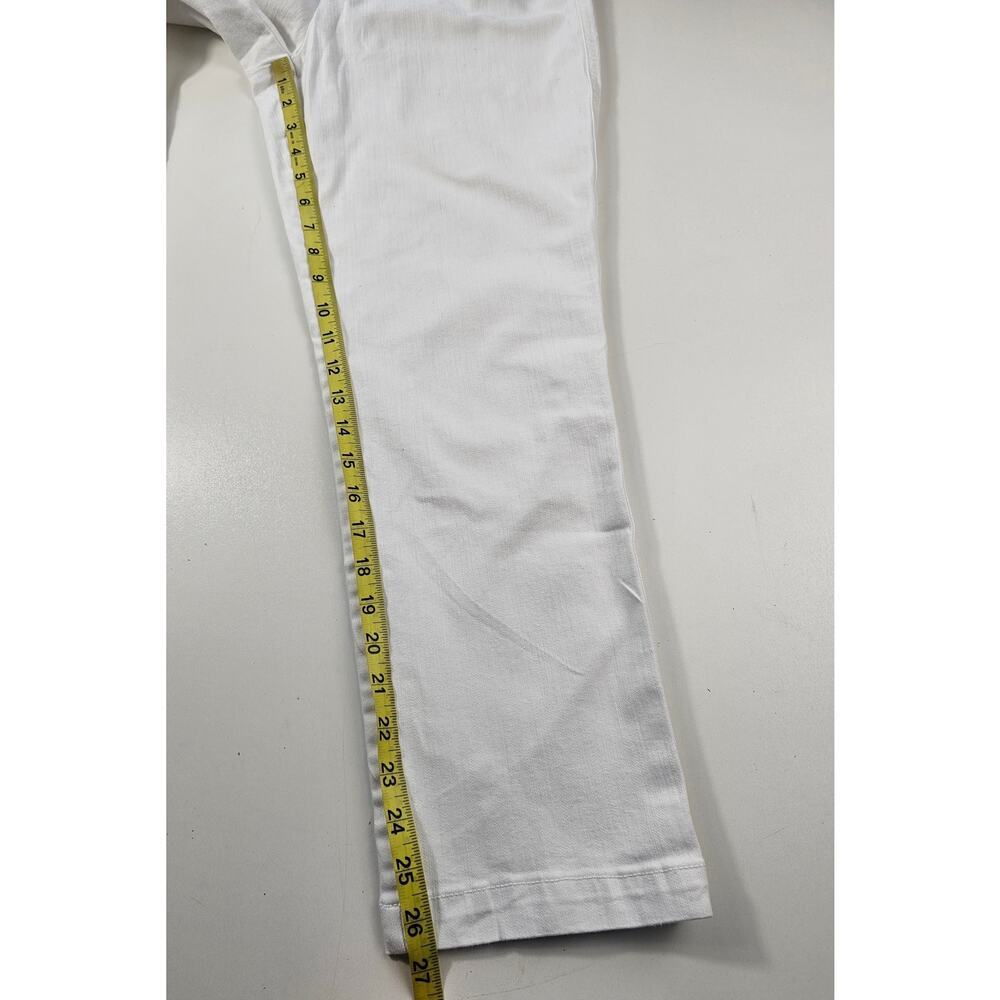 Nydj Size 6 White Ankle Pants Slacks Lift Tuck Euc 30x27 Midrise Career Casual — image 4 of 6